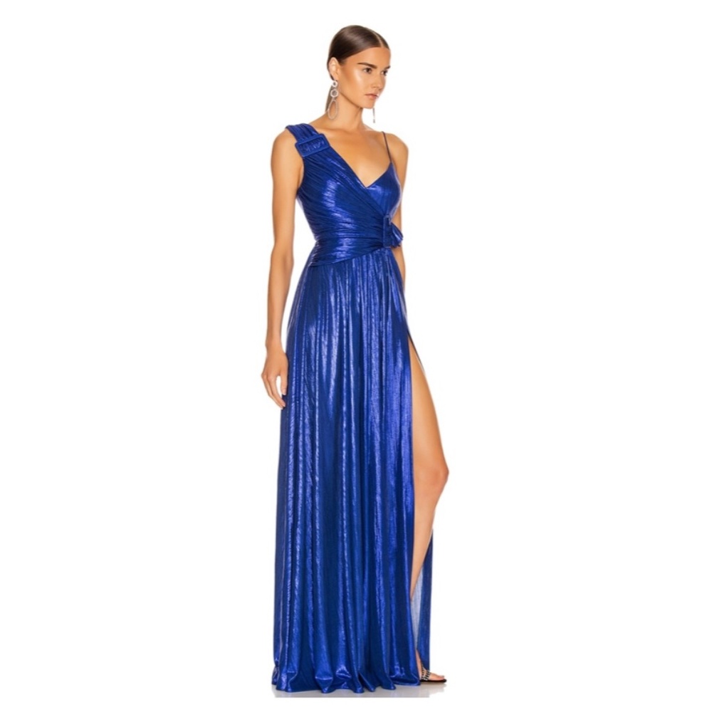 Retfrofete Blue Metallic Gown